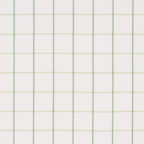 Schumacher Frannie Windowpane Leaf Green Fabric