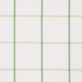 Schumacher Frannie Windowpane Leaf Green Fabric