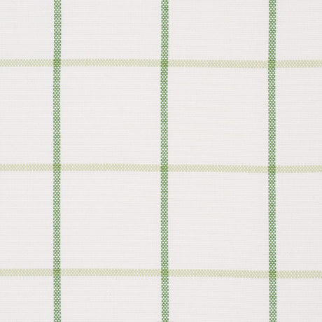 Schumacher Frannie Windowpane Leaf Green Fabric