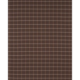 Schumacher Frannie Windowpane Chocolate Fabric