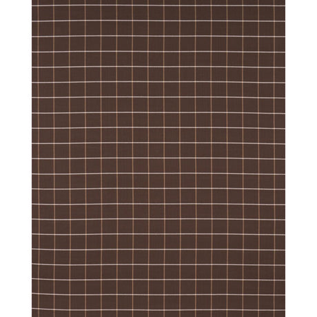 Schumacher Frannie Windowpane Chocolate Fabric