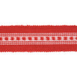 Schumacher Red Lubeck Tape Narrow