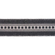 Schumacher Charcoal Lubeck Tape Narrow