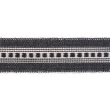 Schumacher Charcoal Lubeck Tape Narrow