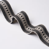 Schumacher Charcoal Lubeck Tape Narrow