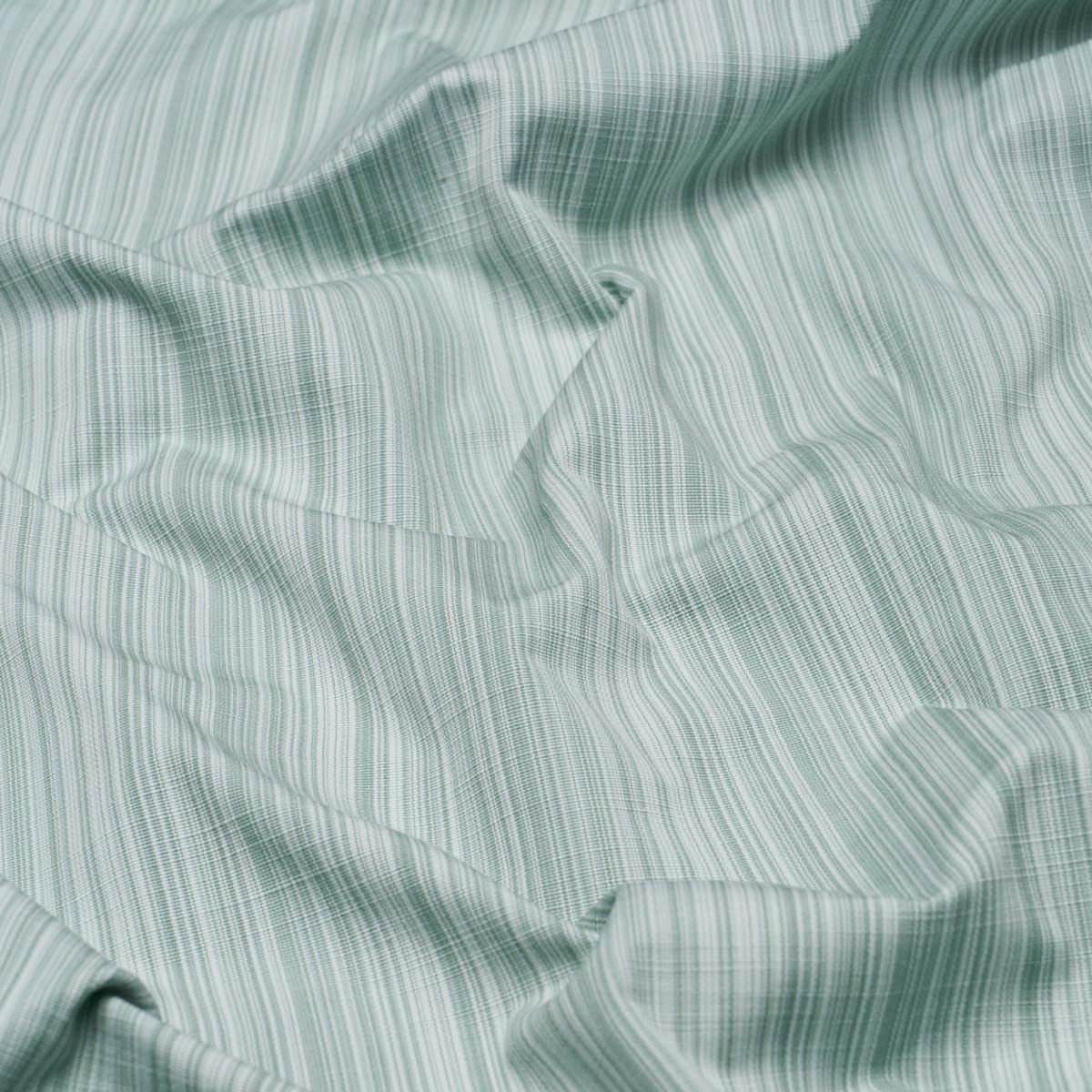 Schumacher Gracie Solid Stri Mint Green Fabric