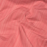 Schumacher Gracie Solid Stri Coral Fabric