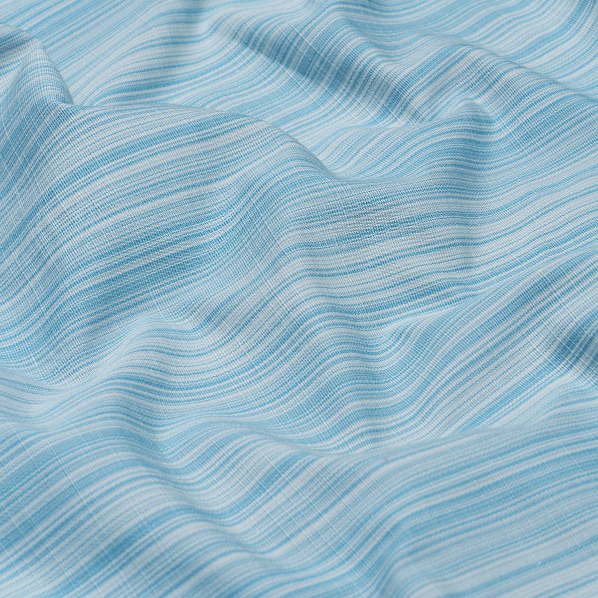 Schumacher Gracie Solid Stri Robin'S Egg Blue Fabric