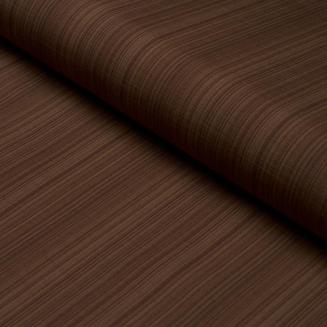 Schumacher Gracie Solid Stri Brown Fabric