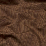 Schumacher Gracie Solid Stri Brown Fabric