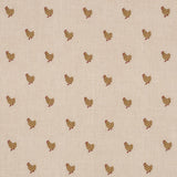 Schumacher Betsy'S Chicken Embroidery Natural Fabric