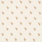 Schumacher Betsy'S Chicken Embroidery Ivory Fabric