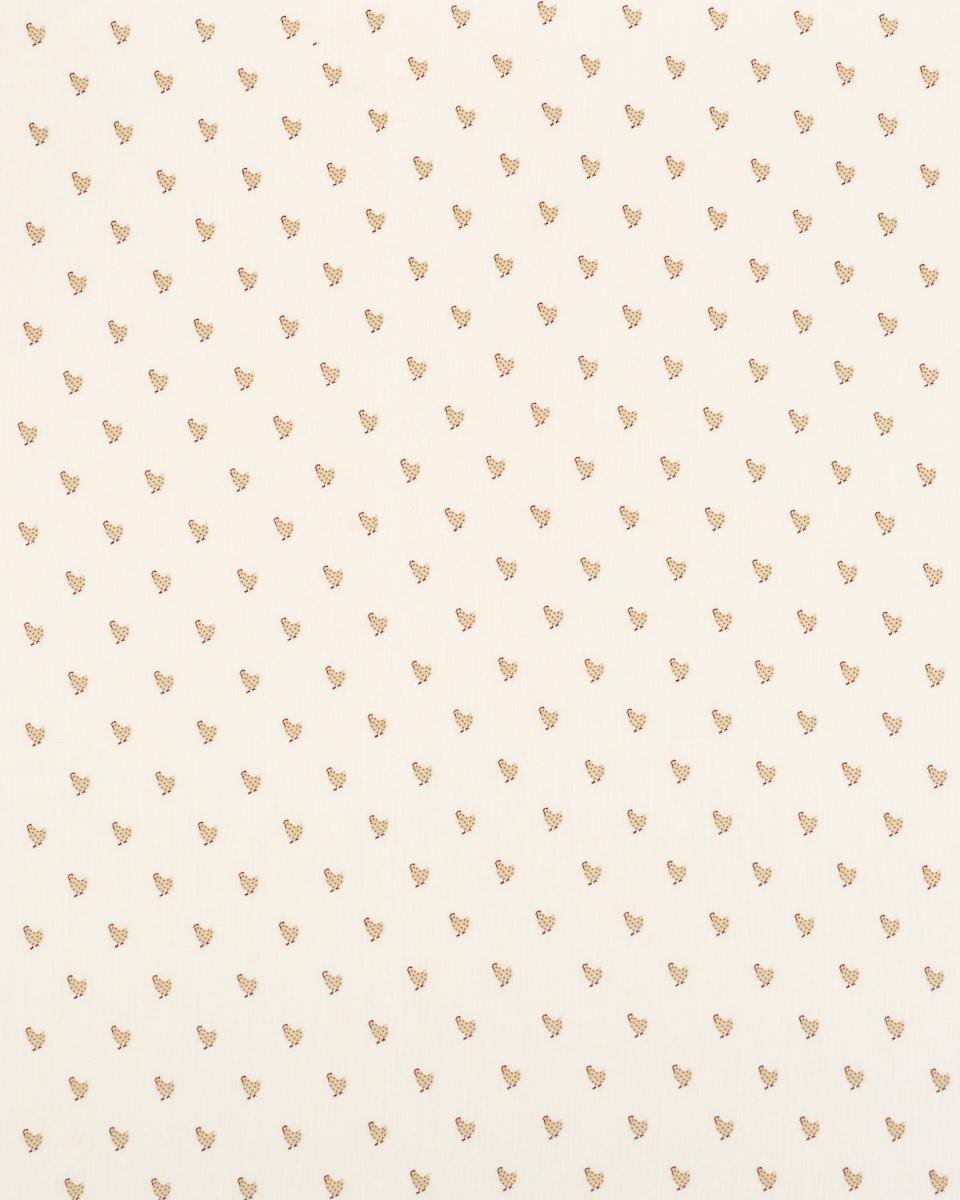 Schumacher Betsy'S Chicken Embroidery Ivory Fabric