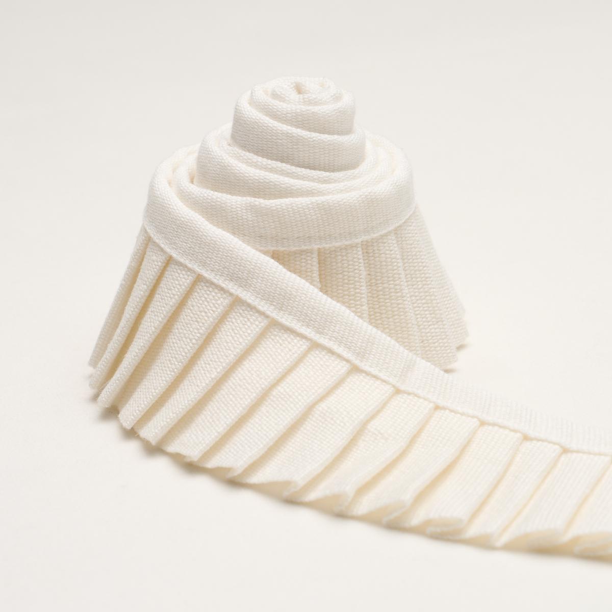 Schumacher Ivory Clara Pleated Tape