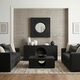 Phillips Collection Void Black Stone Coffee Table