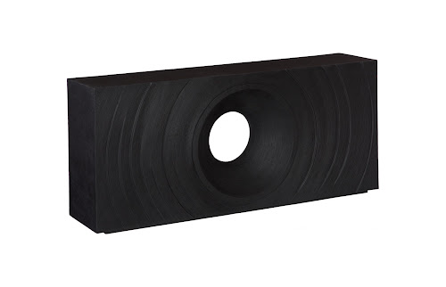 Phillips Collection Void  Table Black Stone Console