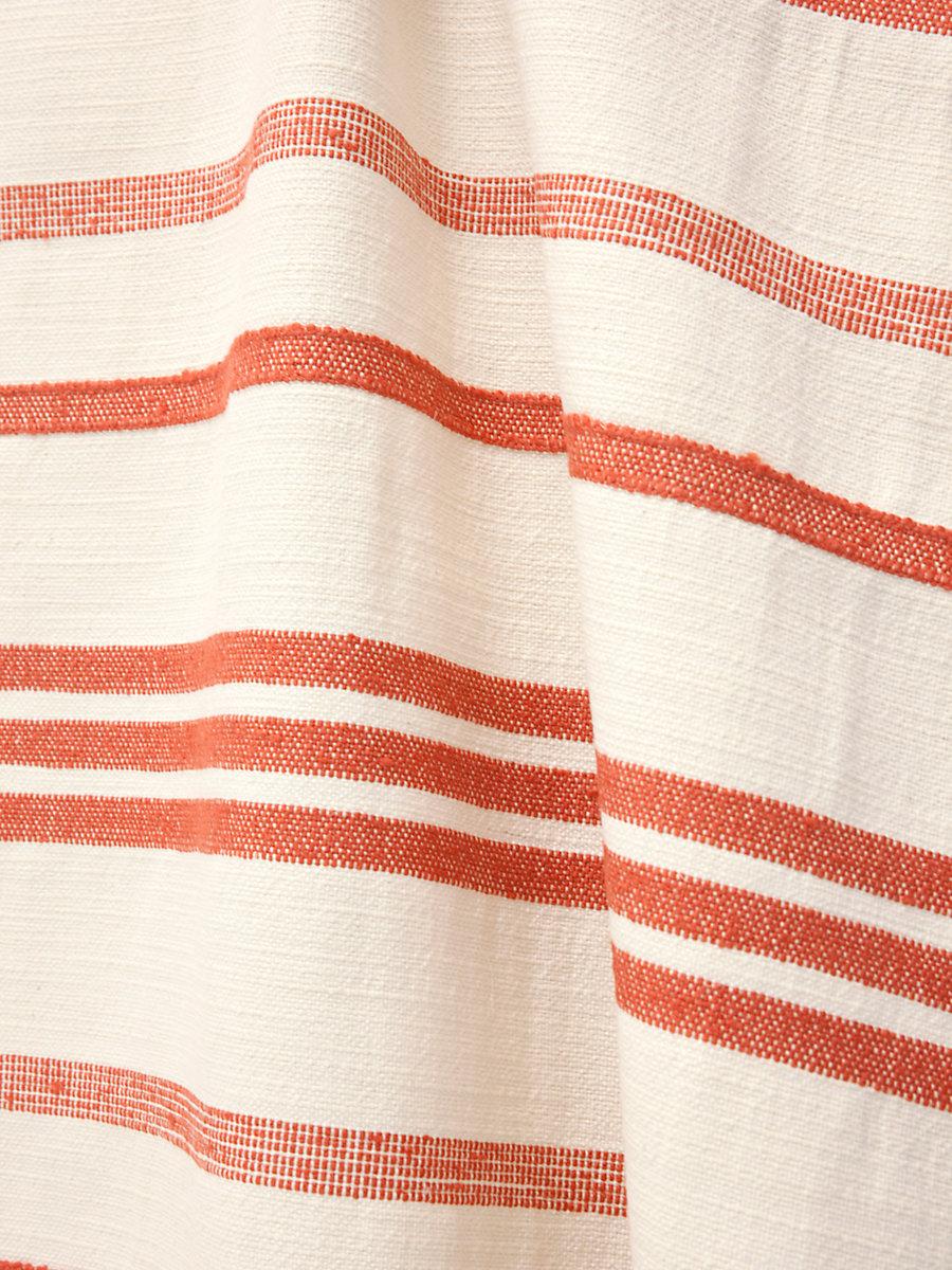 Scalamandre Marina Stripe Terracotta Fabric