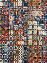 Scalamandre Azulejos Tapestry Mandarine Fabric