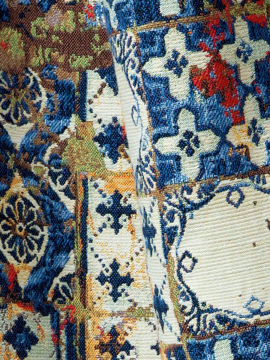 Scalamandre Azulejos Tapestry Mandarine Fabric