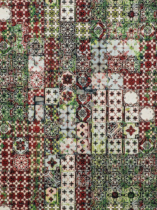 Scalamandre Azulejos Tapestry Laque Fabric