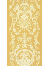 Scalamandre Chenier Seat & Back Beige/Gold Fabric