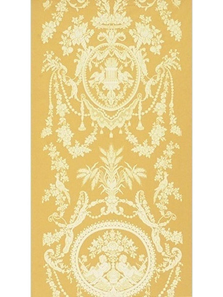 Scalamandre Chenier Seat & Back Beige/Gold Fabric