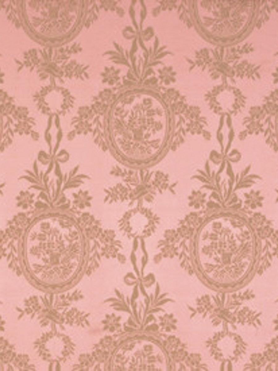 Scalamandre Damas Rambouillet Rose Olive Fabric