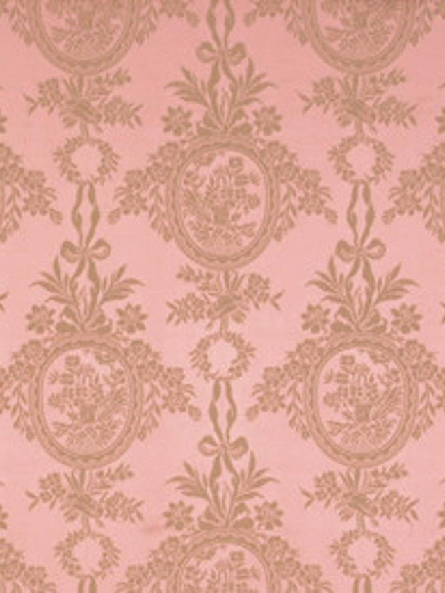 Scalamandre Damas Rambouillet Rose Olive Fabric