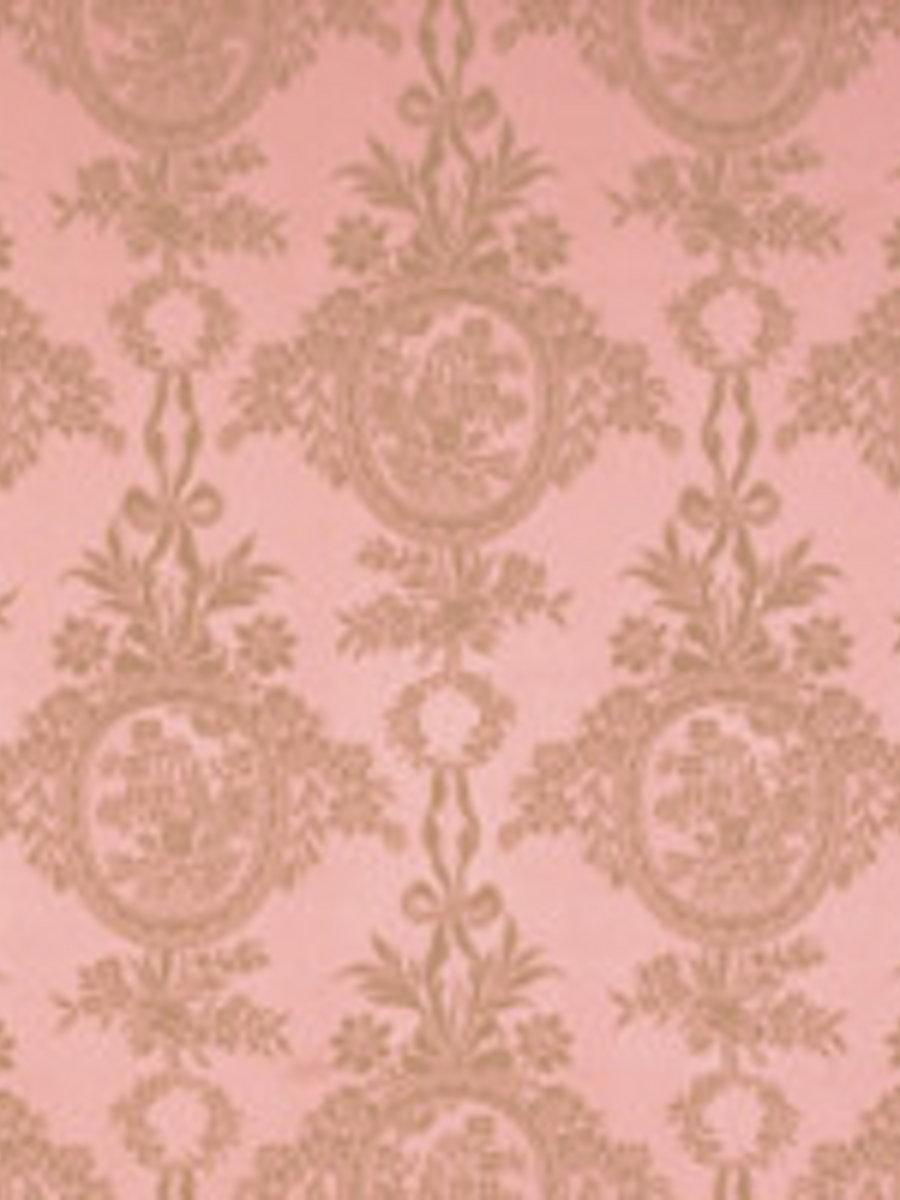 Scalamandre Damas Rambouillet Rose Olive Fabric