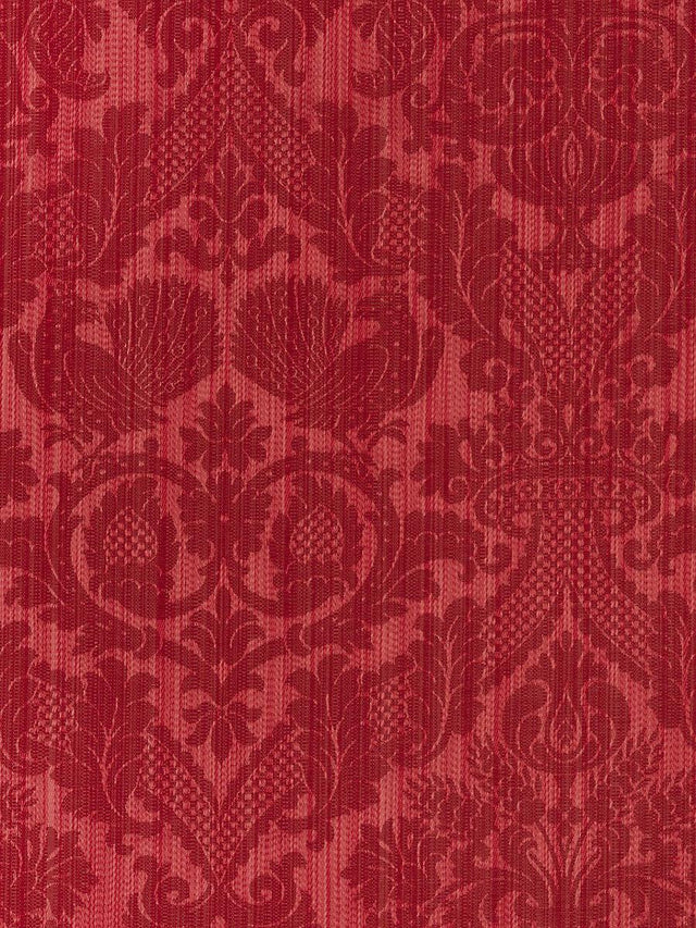 Scalamandre Damas Tanlay Rubis Fabric