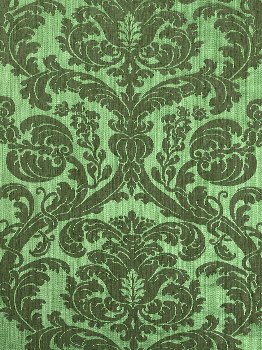 Scalamandre Tournelle Damask Emeraude Fabric