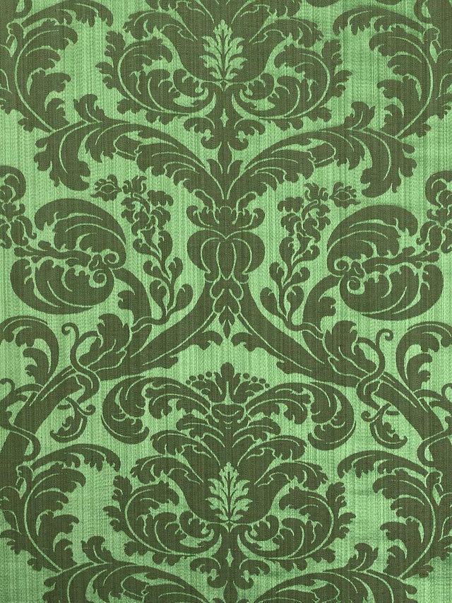 Scalamandre Tournelle Damask Emeraude Fabric