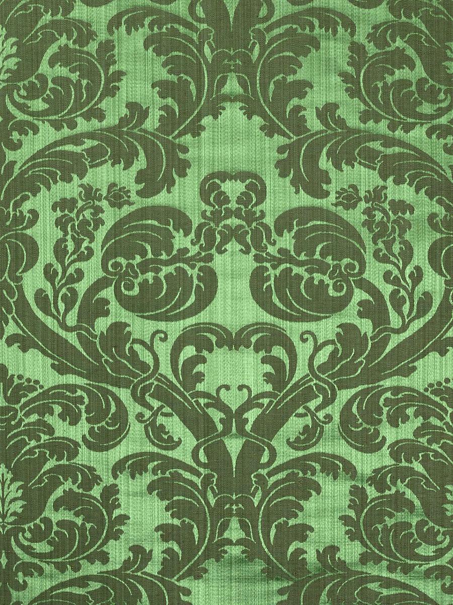 Scalamandre Tournelle Damask Emeraude Fabric