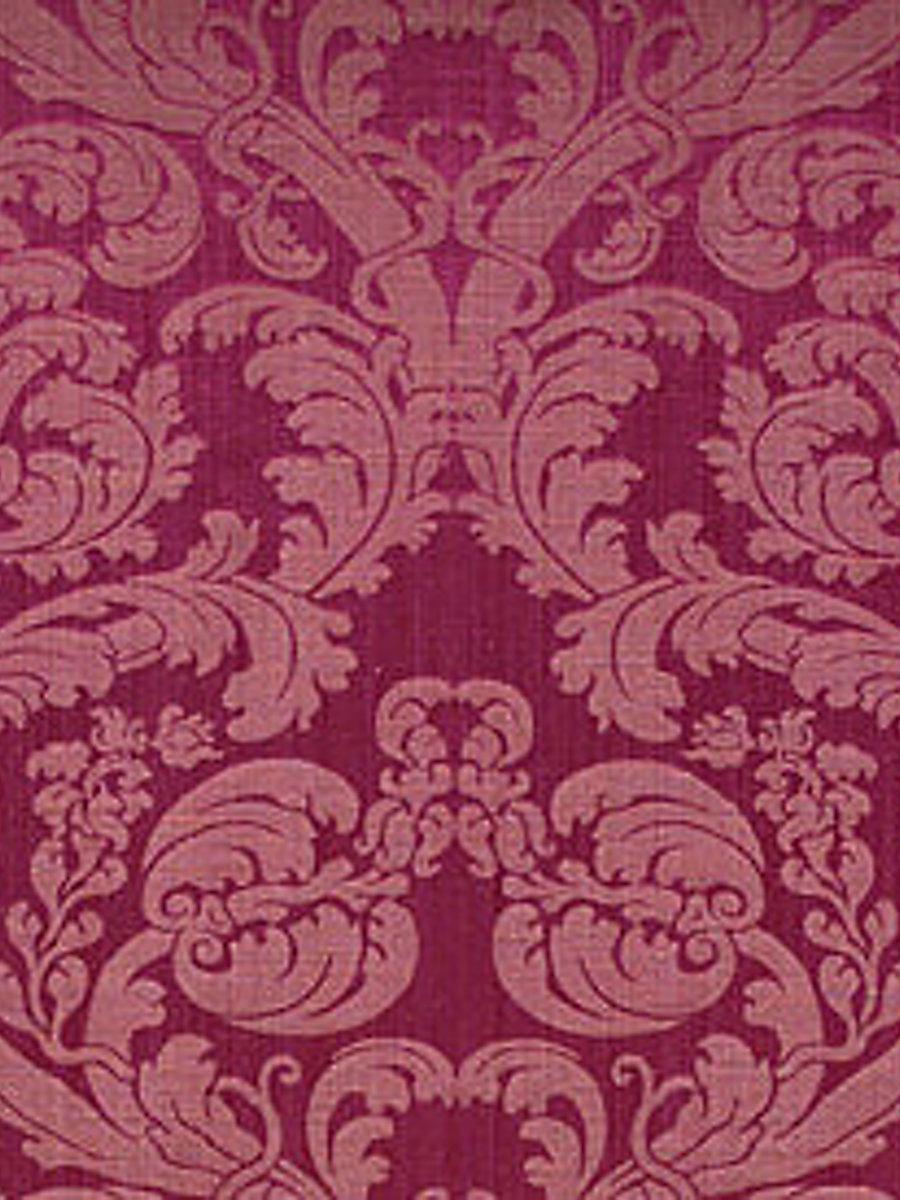 Scalamandre Tournelle Damask Framboise Fabric