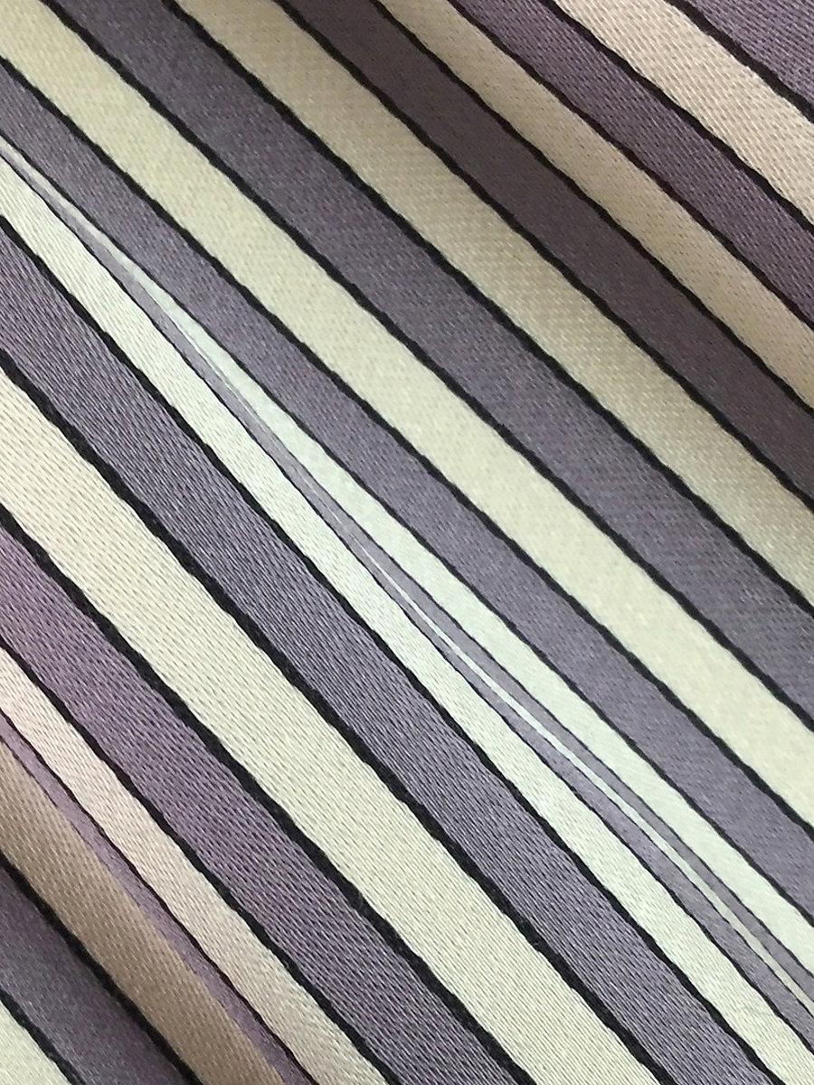 Scalamandre Milleraies Satin Mauve & Creme Fabric