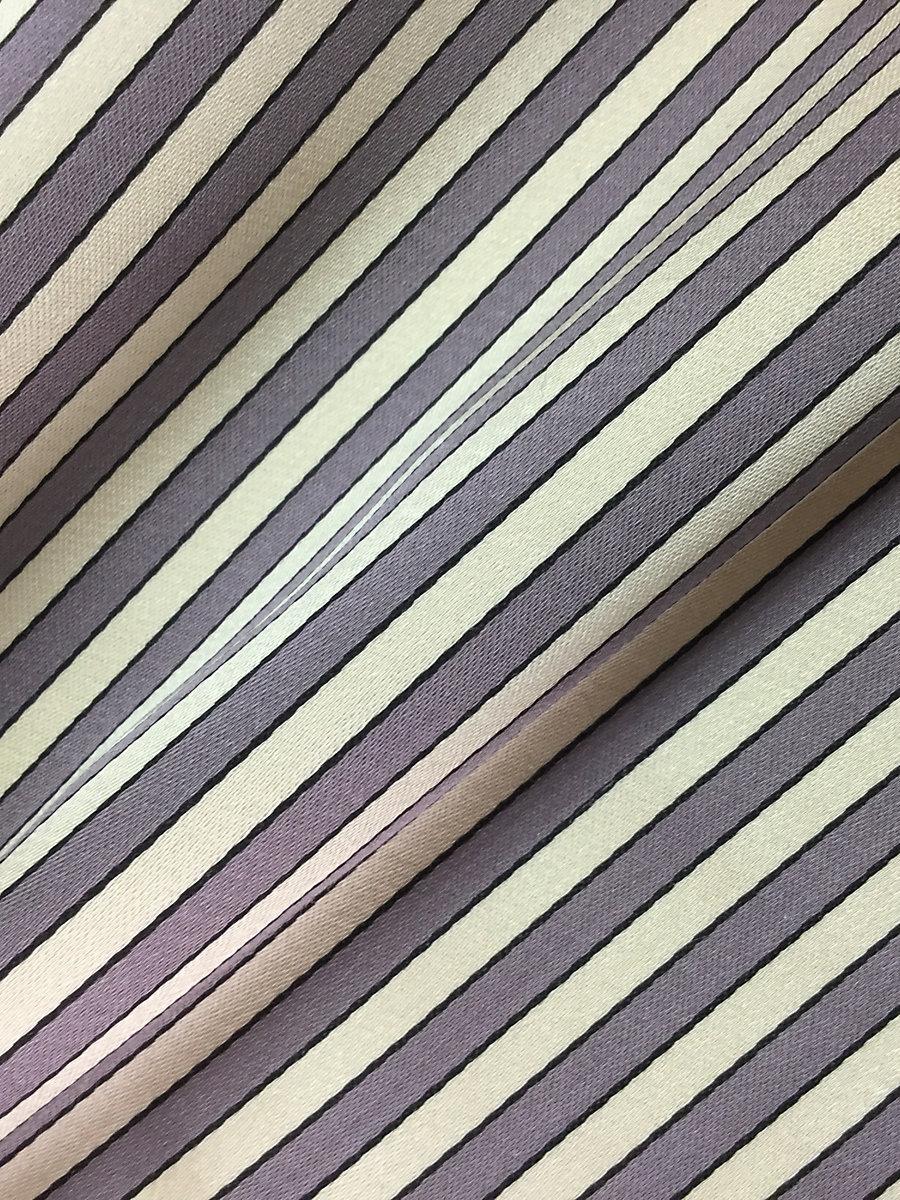 Scalamandre Milleraies Satin Mauve & Creme Fabric