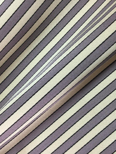 Scalamandre Milleraies Satin Mauve & Creme Fabric