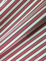 Scalamandre Milleraies Satin Mauve & Creme Fabric