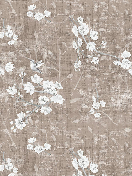 Scalamandre Blossom Fantasia | Sheer Mocha Fabric