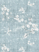 Scalamandre Blossom Fantasia | Sheer Slate Fabric