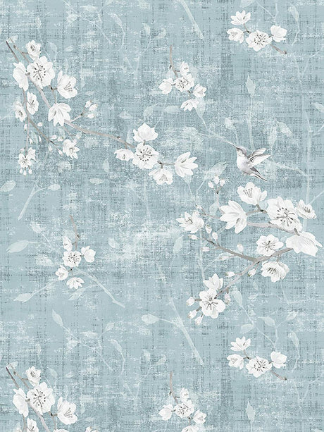 Scalamandre Blossom Fantasia | Sheer Slate Fabric