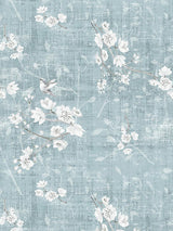 Scalamandre Blossom Fantasia | Sheer Slate Fabric