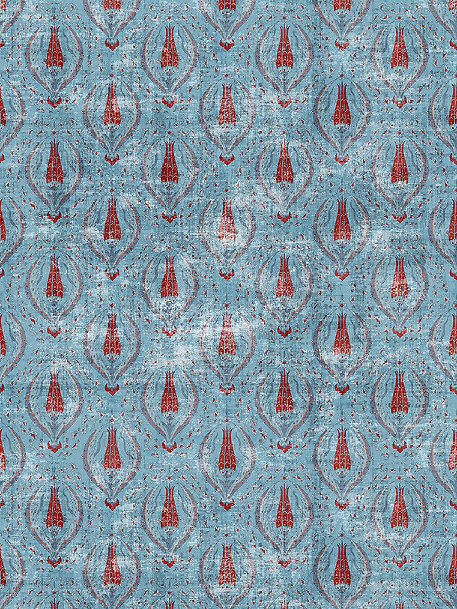 Scalamandre Byzantine | Sheer Jewel Blue Fabric