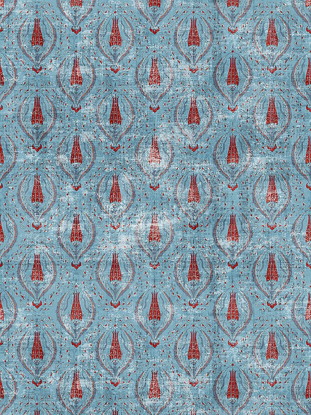 Scalamandre Byzantine | Sheer Jewel Blue Fabric