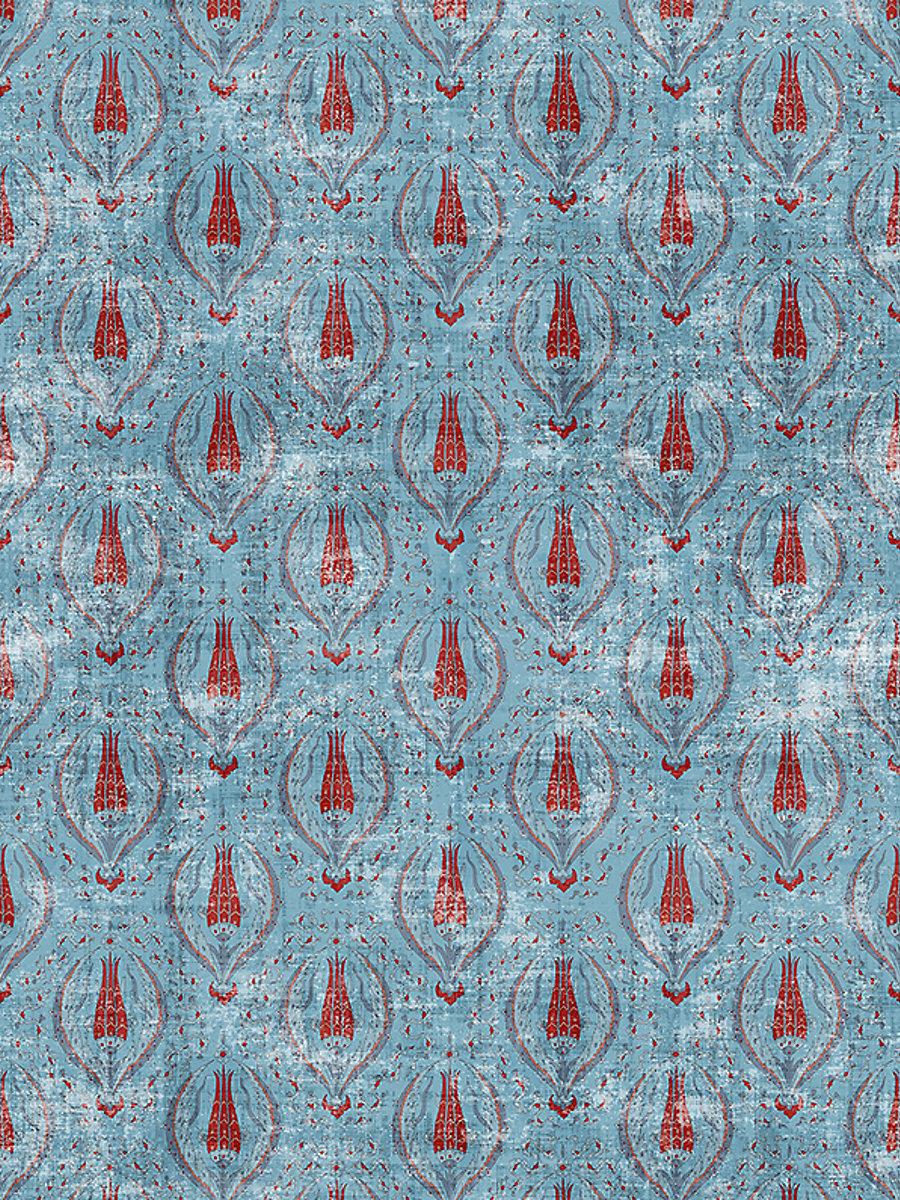 Scalamandre Byzantine | Sheer Jewel Blue Fabric