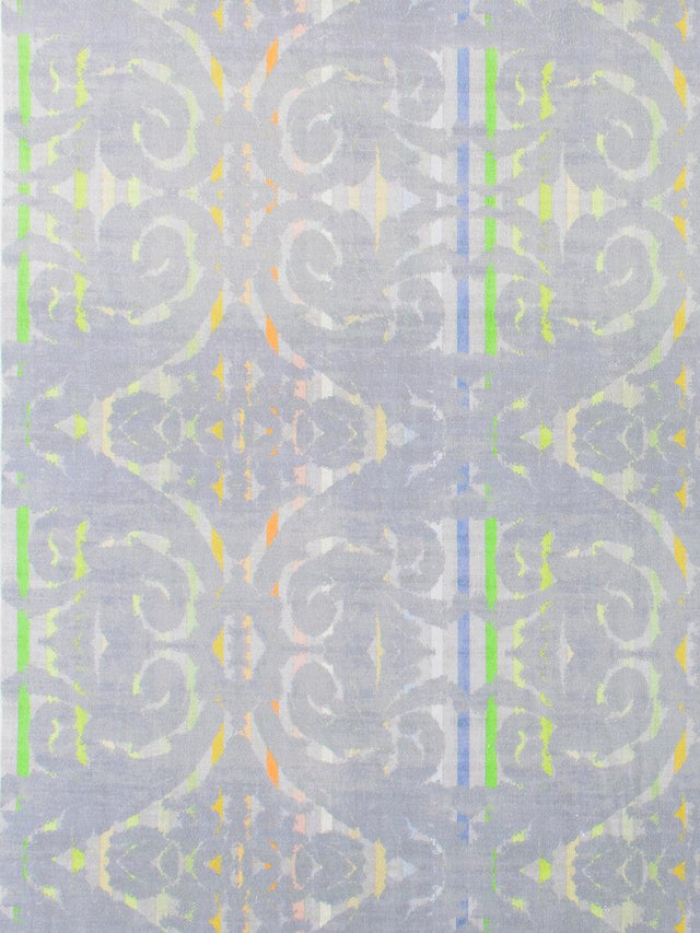 Scalamandre Dapper Printed Velvet Ice Fabric