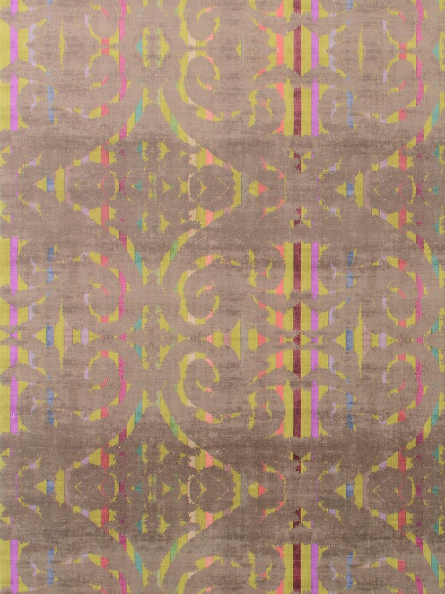 Scalamandre Dapper Printed Velvet Chartreuse Fabric