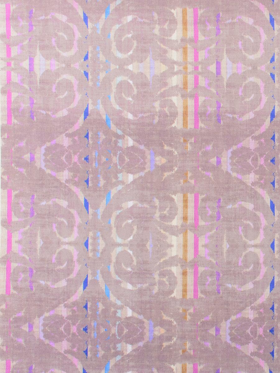 Scalamandre Dapper Printed Velvet Taupe Fabric