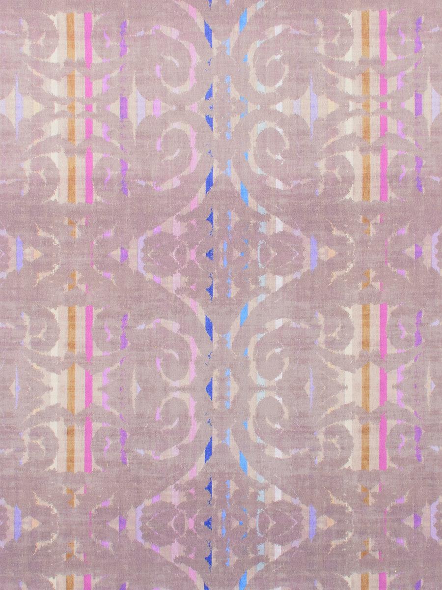 Scalamandre Dapper Printed Velvet Taupe Fabric