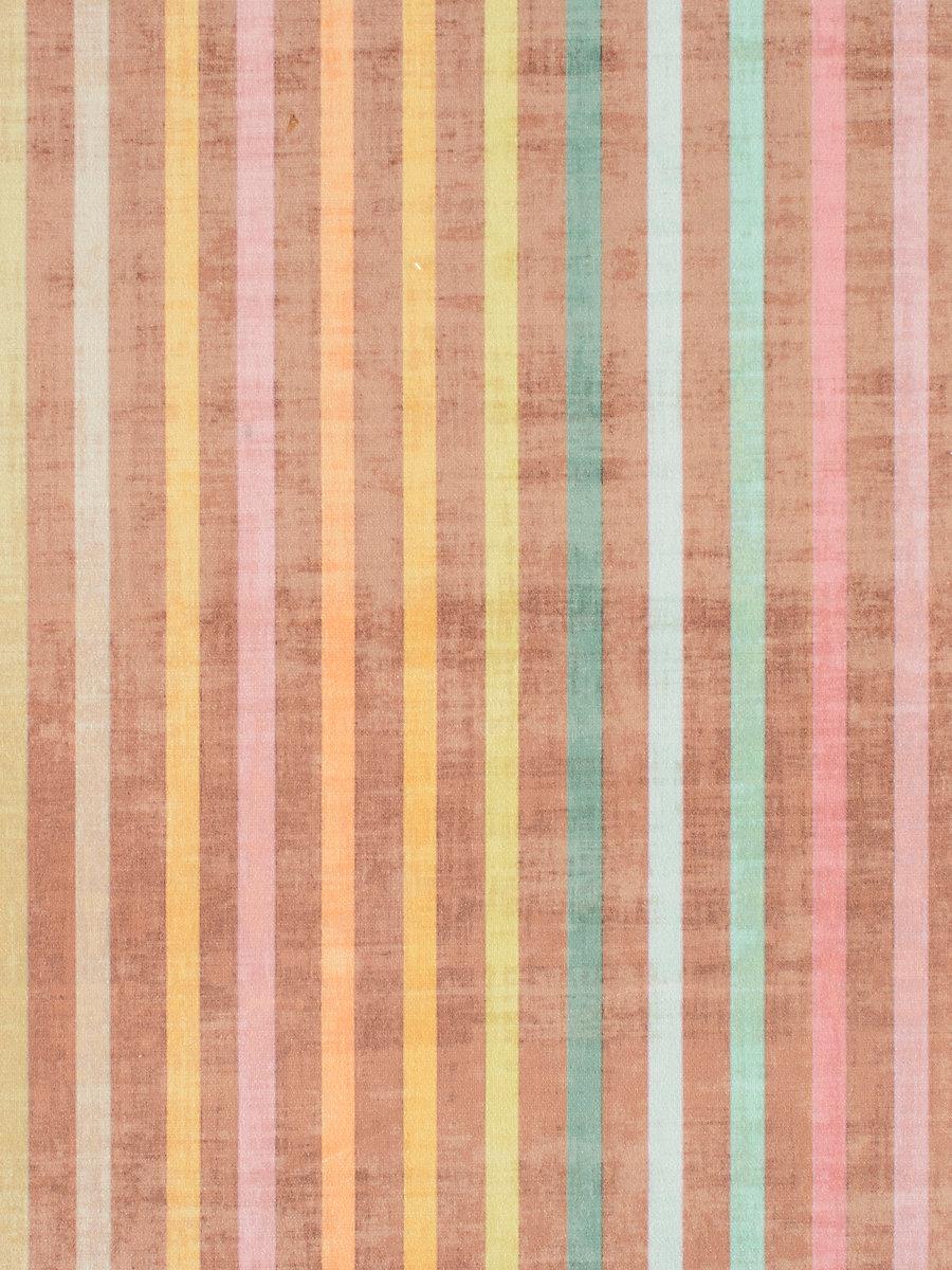 Scalamandre Grand Stripe Printed Velvet Pales Fabric